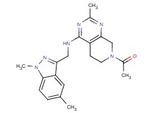 7-acetyl-N-[(1,5-dimethyl-1H-indazol-3-yl)methyl]-2-methyl-5,6,7,8-tetrahydropyrido[3,4-d]pyrimidin-4-amine