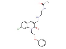 N-[2-({[7-chloro-2-oxo-1-(2-phenoxyethyl)-1,2-dihydro-3-quinolinyl]methyl}amino)ethyl]acetamide