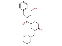 N-benzyl-1-(cyclohexylmethyl)-N-(2-hydroxyethyl)-6-oxo-3-piperidinecarboxamide