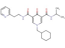 1-(cyclohexylmethyl)-N-isopropyl-4-oxo-N'-[2-(2-pyridinyl)ethyl]-1,4-dihydro-3,5-pyridinedicarboxamide
