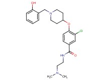 3-chloro-N-[2-(dimethylamino)ethyl]-4-{[1-(2-hydroxybenzyl)-4-piperidinyl]oxy}benzamide