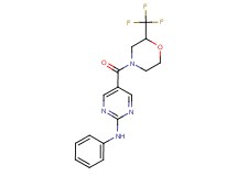 N-phenyl-5-{[2-(trifluoromethyl)morpholin-4-yl]carbonyl}pyrimidin-2-amine