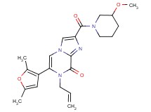 7-allyl-6-(2,5-dimethyl-3-furyl)-2-[(3-methoxypiperidin-1-yl)carbonyl]imidazo[1,2-a]pyrazin-8(7H)-one