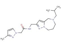 N-[(5-isobutyl-5,6,7,8-tetrahydro-4H-pyrazolo[1,5-a][1,4]diazepin-2-yl)methyl]-2-(3-methyl-1H-pyrazol-1-yl)acetamide