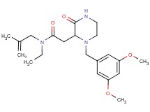 2-[1-(3,5-dimethoxybenzyl)-3-oxo-2-piperazinyl]-N-ethyl-N-(2-methyl-2-propen-1-yl)acetamide