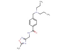4-[(dipropylamino)methyl]-N-[(5-methyl-1,2,4-oxadiazol-3-yl)methyl]benzamide