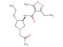 N-[rel-(3R,4S)-1-(2-amino-2-oxoethyl)-4-propyl-3-pyrrolidinyl]-3-ethyl-5-methyl-4-isoxazolecarboxamide hydrochloride