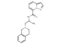 N-[2-(3,4-dihydroisoquinolin-2(1H)-yl)-1-methylethyl]pyrazolo[1,5-a]pyridine-7-carboxamide