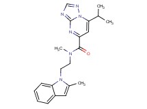 7-isopropyl-N-methyl-N-[2-(2-methyl-1H-indol-1-yl)ethyl][1,2,4]triazolo[1,5-a]pyrimidine-5-carboxamide