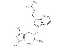 3-[3-({isopropyl[(1,3,5-trimethyl-1H-pyrazol-4-yl)methyl]amino}methyl)-1H-indol-1-yl]propanamide