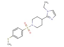 4-(1-ethyl-1H-imidazol-2-yl)-1-{[4-(methylthio)phenyl]sulfonyl}piperidine