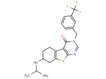 7-(isopropylamino)-3-[3-(trifluoromethyl)benzyl]-5,6,7,8-tetrahydro[1]benzothieno[2,3-d]pyrimidin-4(3H)-one