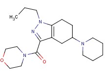 3-(4-morpholinylcarbonyl)-5-(1-piperidinyl)-1-propyl-4,5,6,7-tetrahydro-1H-indazole