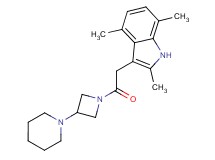 2,4,7-trimethyl-3-{2-oxo-2-[3-(1-piperidinyl)-1-azetidinyl]ethyl}-1H-indole