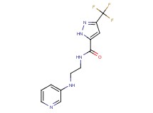 N-[2-(pyridin-3-ylamino)ethyl]-3-(trifluoromethyl)-1H-pyrazole-5-carboxamide