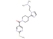 N,N-dimethyl-2-[2-(1-{[2-(methylthio)-5-pyrimidinyl]carbonyl}-4-piperidinyl)-1H-imidazol-1-yl]ethanamine