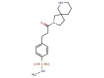 4-[3-(2,7-diazaspiro[4.5]dec-2-yl)-3-oxopropyl]-N-methylbenzenesulfonamide