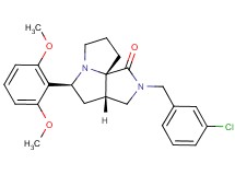 (3aS*,5S*,9aS*)-2-(3-chlorobenzyl)-5-(2,6-dimethoxyphenyl)hexahydro-7H-pyrrolo[3,4-g]pyrrolizin-1(2H)-one