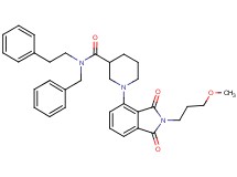 N-benzyl-1-[2-(3-methoxypropyl)-1,3-dioxo-2,3-dihydro-1H-isoindol-4-yl]-N-(2-phenylethyl)-3-piperidinecarboxamide
