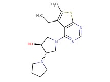 (3'S*,4'S*)-1'-(5-ethyl-6-methylthieno[2,3-d]pyrimidin-4-yl)-1,3'-bipyrrolidin-4'-ol