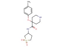 N-(1,1-dioxidotetrahydro-3-thienyl)-4-(4-methylphenoxy)piperidine-4-carboxamide