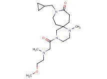 9-(cyclopropylmethyl)-4-[N-(2-methoxyethyl)-N-methylglycyl]-1-methyl-1,4,9-triazaspiro[5.6]dodecan-10-one