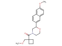 4-{[1-(methoxymethyl)cyclobutyl]carbonyl}-2-(6-methoxy-2-naphthyl)morpholine