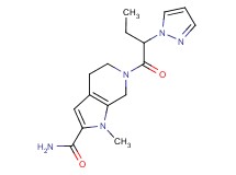 1-methyl-6-[2-(1H-pyrazol-1-yl)butanoyl]-4,5,6,7-tetrahydro-1H-pyrrolo[2,3-c]pyridine-2-carboxamide