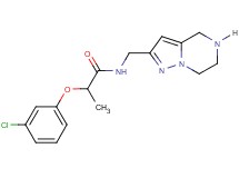 2-(3-chlorophenoxy)-N-(4,5,6,7-tetrahydropyrazolo[1,5-a]pyrazin-2-ylmethyl)propanamide hydrochloride
