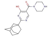 2-(1-adamantyl)-5-(1-piperazinylcarbonyl)-4-pyrimidinol dihydrochloride