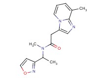 N-(1-isoxazol-3-ylethyl)-N-methyl-2-(8-methylimidazo[1,2-a]pyridin-3-yl)acetamide