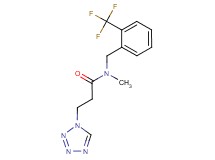N-methyl-3-(1H-tetrazol-1-yl)-N-[2-(trifluoromethyl)benzyl]propanamide