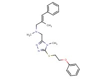 (2E)-N,2-dimethyl-N-({4-methyl-5-[(2-phenoxyethyl)thio]-4H-1,2,4-triazol-3-yl}methyl)-3-phenyl-2-propen-1-amine