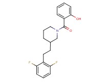 2-({3-[2-(2,6-difluorophenyl)ethyl]-1-piperidinyl}carbonyl)phenol