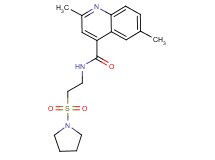 2,6-dimethyl-N-[2-(1-pyrrolidinylsulfonyl)ethyl]-4-quinolinecarboxamide