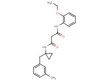 N-(2-ethoxyphenyl)-N'-[1-(3-methylbenzyl)cyclopropyl]malonamide