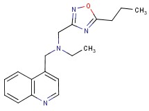 N-[(5-propyl-1,2,4-oxadiazol-3-yl)methyl]-N-(quinolin-4-ylmethyl)ethanamine