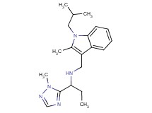 N-[(1-isobutyl-2-methyl-1H-indol-3-yl)methyl]-1-(1-methyl-1H-1,2,4-triazol-5-yl)propan-1-amine