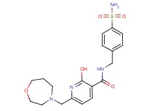 N-[4-(aminosulfonyl)benzyl]-2-hydroxy-6-(1,4-oxazepan-4-ylmethyl)nicotinamide