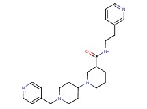 N-(2-pyridin-3-ylethyl)-1'-(pyridin-4-ylmethyl)-1,4'-bipiperidine-3-carboxamide