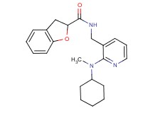N-({2-[cyclohexyl(methyl)amino]-3-pyridinyl}methyl)-2,3-dihydro-1-benzofuran-2-carboxamide