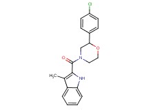 2-{[2-(4-chlorophenyl)morpholin-4-yl]carbonyl}-3-methyl-1H-indole