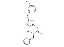 N-(2-furylmethyl)-N-methyl-N'-[5-(3-methylbenzyl)-1,3,4-thiadiazol-2-yl]urea