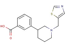 3-[1-(1,3-thiazol-5-ylmethyl)piperidin-3-yl]benzoic acid