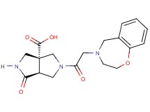 (3aR*,6aS*)-5-(2,3-dihydro-1,4-benzoxazepin-4(5H)-ylacetyl)-1-oxohexahydropyrrolo[3,4-c]pyrrole-3a(1H)-carboxylic acid