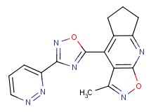 3-methyl-4-[3-(3-pyridazinyl)-1,2,4-oxadiazol-5-yl]-6,7-dihydro-5H-cyclopenta[b]isoxazolo[4,5-e]pyridine