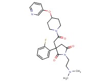 1-[2-(dimethylamino)ethyl]-3-(2-fluorophenyl)-3-{2-oxo-2-[4-(3-pyridinyloxy)-1-piperidinyl]ethyl}-2,5-pyrrolidinedione