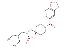 8-(1,3-benzodioxol-5-ylcarbonyl)-3-(2-ethylbutyl)-1-oxa-3,8-diazaspiro[4.5]decan-2-one