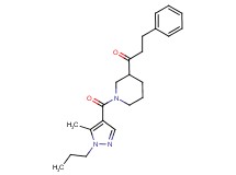 1-{1-[(5-methyl-1-propyl-1H-pyrazol-4-yl)carbonyl]-3-piperidinyl}-3-phenyl-1-propanone