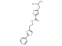 3-isobutyl-N-{2-[2-(4-pyridinyl)-1,3-thiazol-4-yl]ethyl}-5-isoxazolecarboxamide